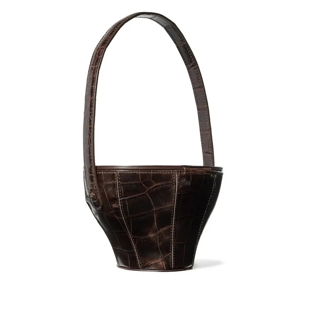 Staud Alice crocodile embossed handbag - Picture 2 of 14